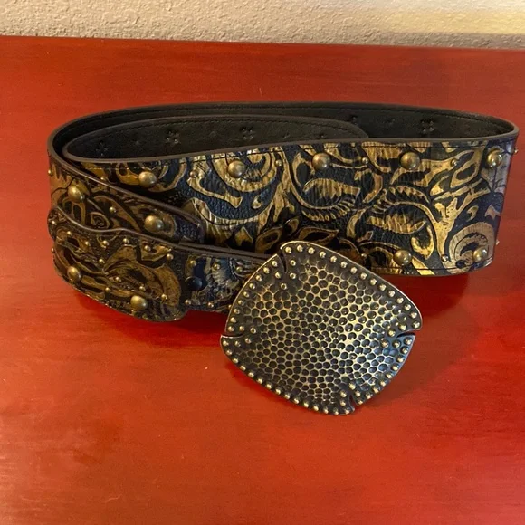 Accessories | Black And Gold Decorative Belt | Poshmark display picture 1